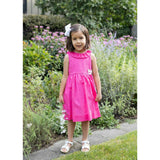Shimmer Stripe Lawn Dress With Flowers