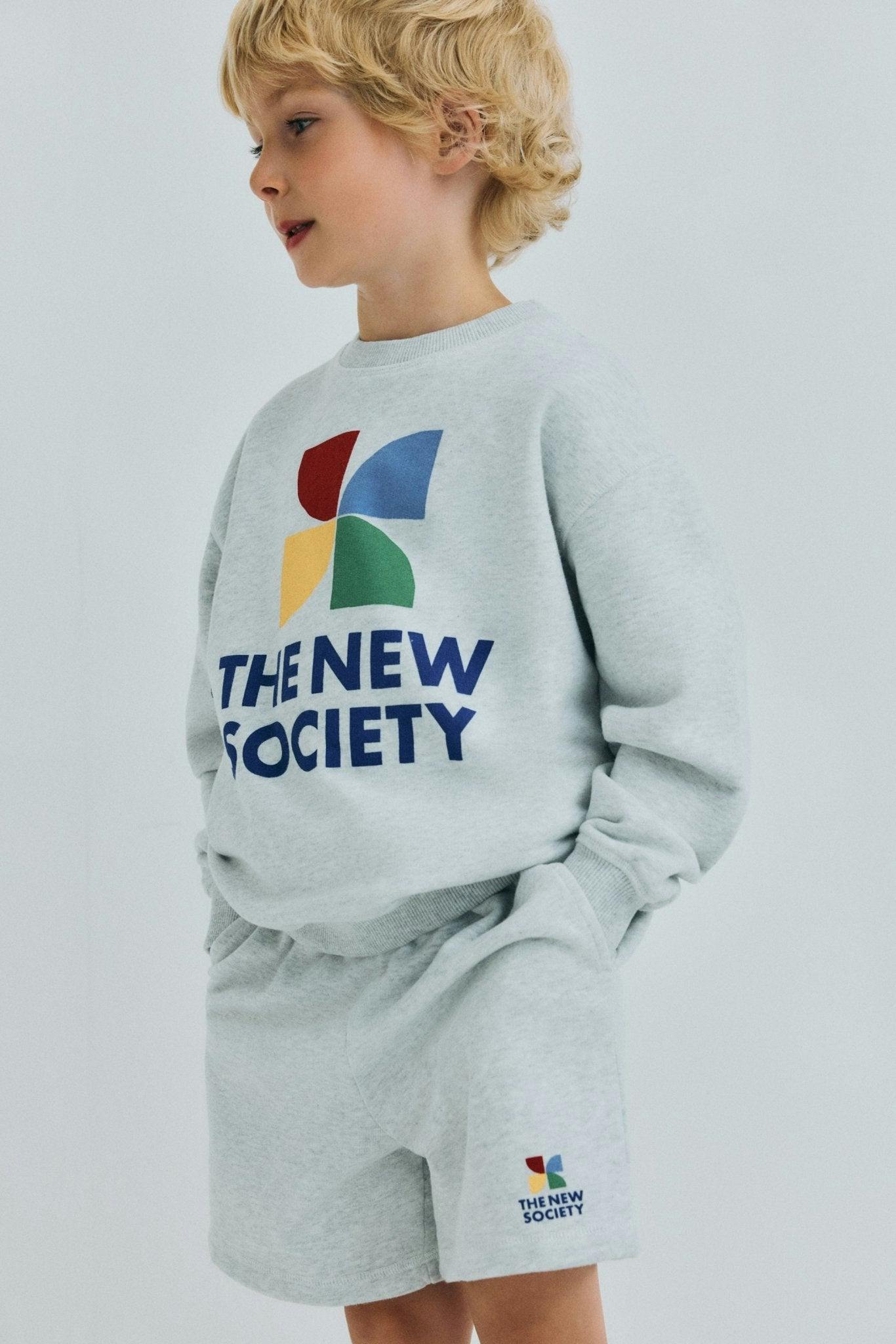 TNS Logo Sweatshirt Light Grey Melange