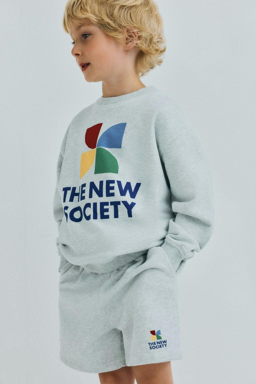 TNS Logo Short Light Grey Melange
