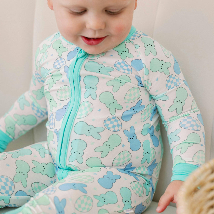 Rockin Bunny Bamboo Zipper Romper