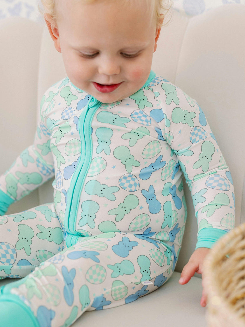 Rockin Bunny Bamboo Zipper Romper