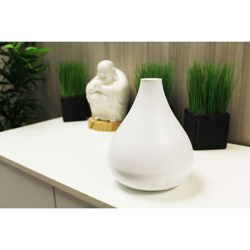 0.35 Gal. 2-in-1 Ultrasonic Cool Mist Humidifier & Aroma Diffuser for Small Rooms