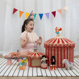 Circus Tent - Toy Basket / Red & Straw