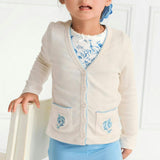 Ivory Hattie Pointelle Picot Cardigan