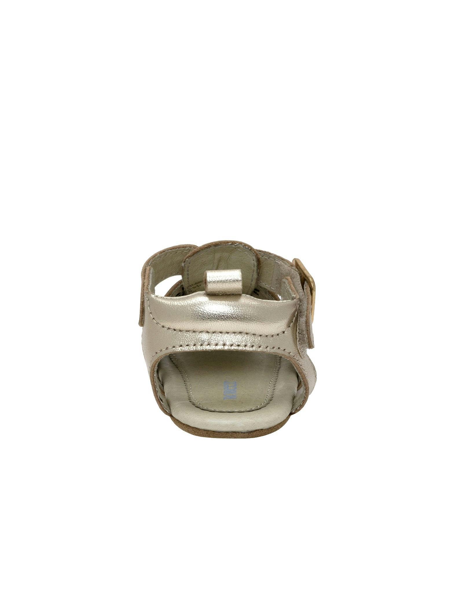 Fleur Gold Leather Sandal