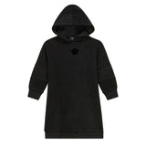 Distressed French Fleece Hooded Dress