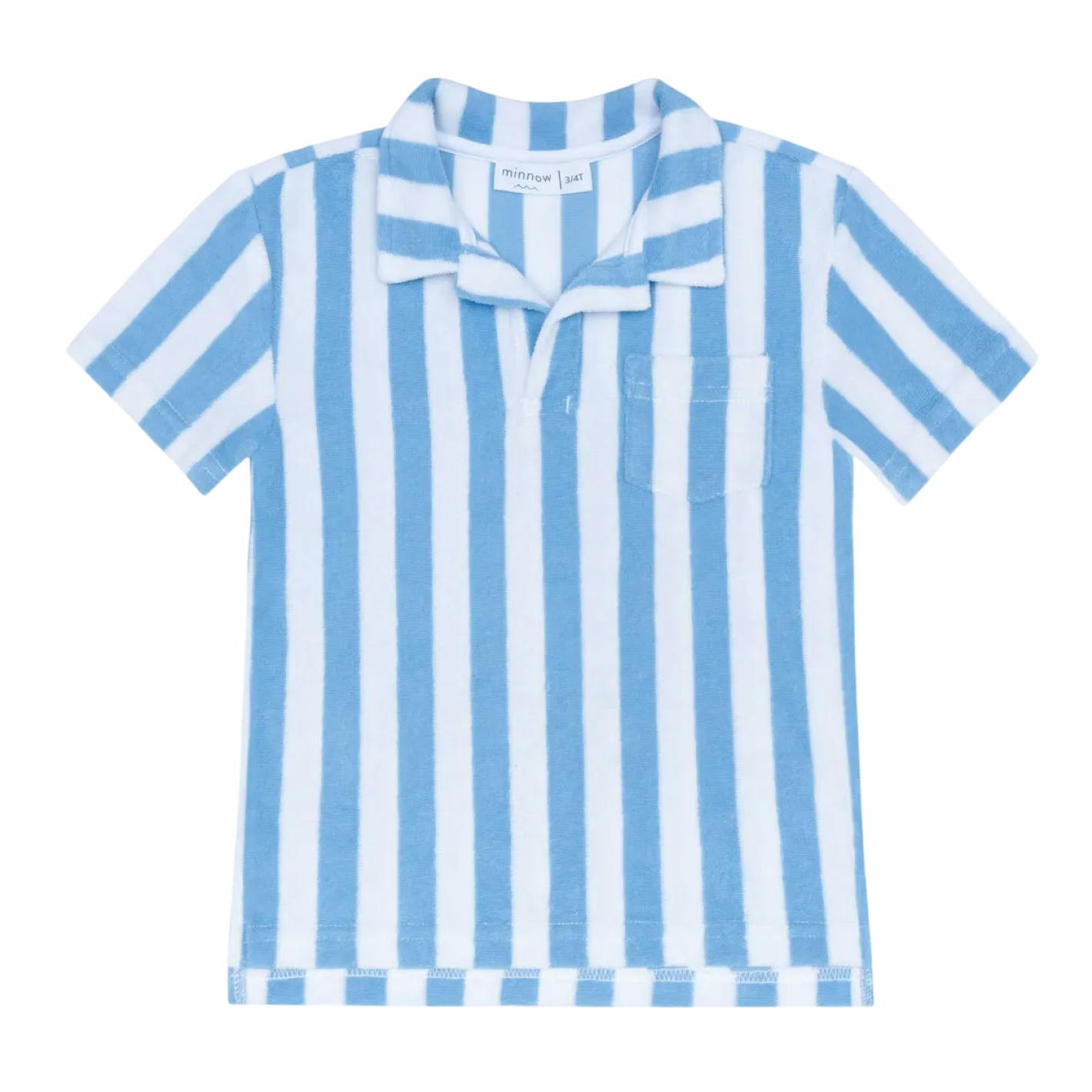 boys bay stripe french terry polo