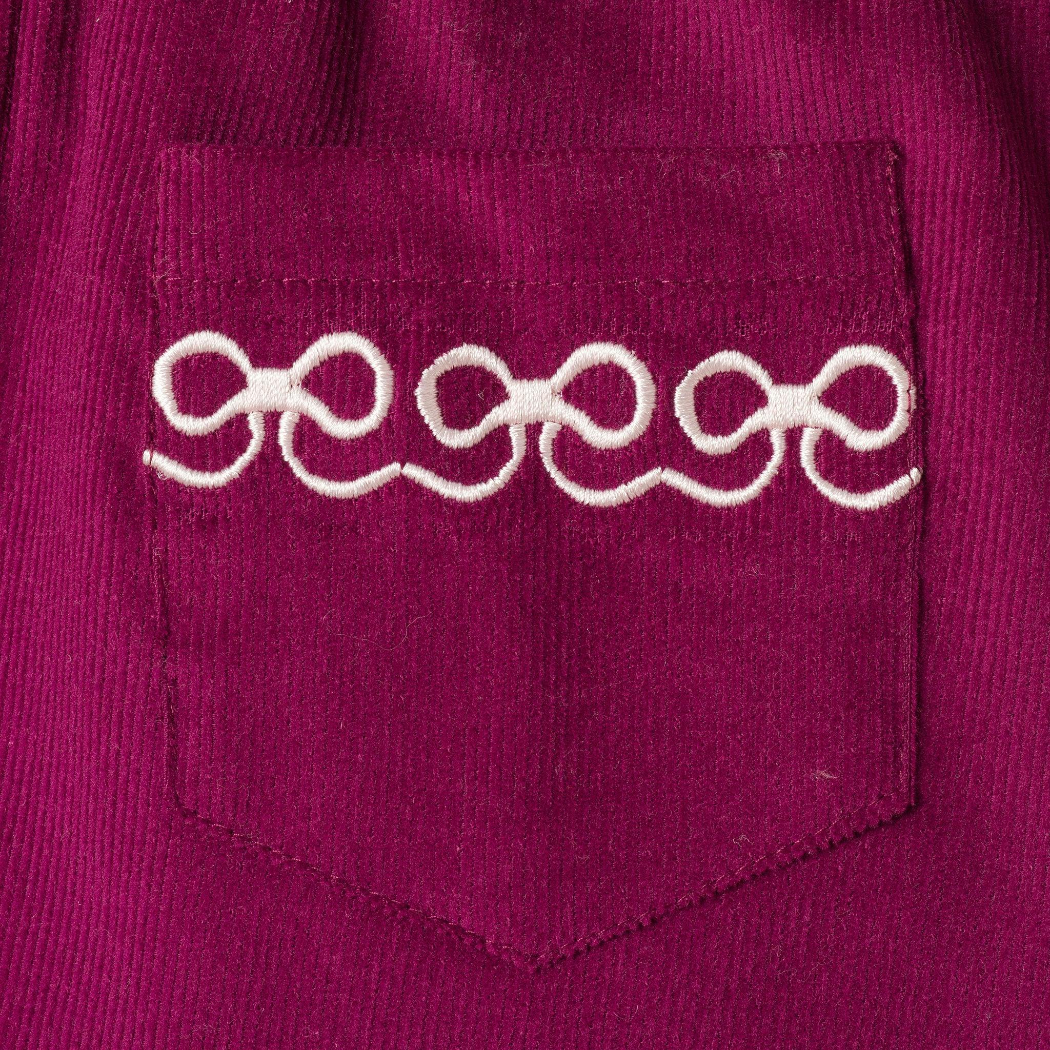 Infant Girls Sweater & Corduroy Skirt Set | Pumpkin Harvest - Burgundy