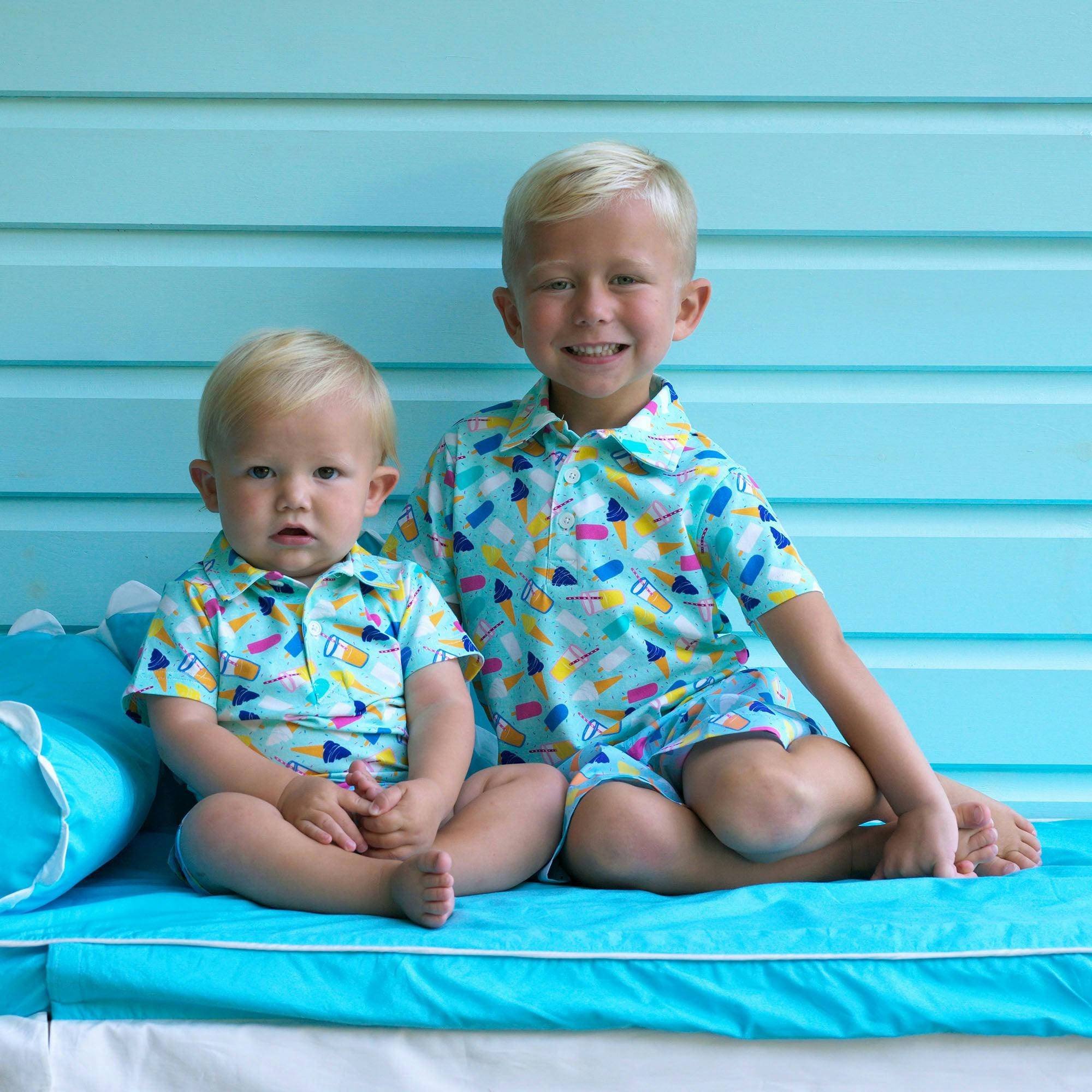 Ice Cream Polo & Short Set
