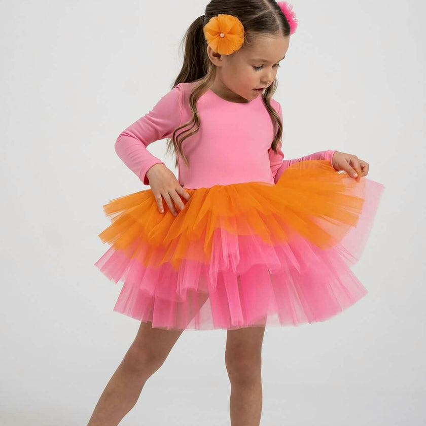 Pink Rainbow Tutu Dress