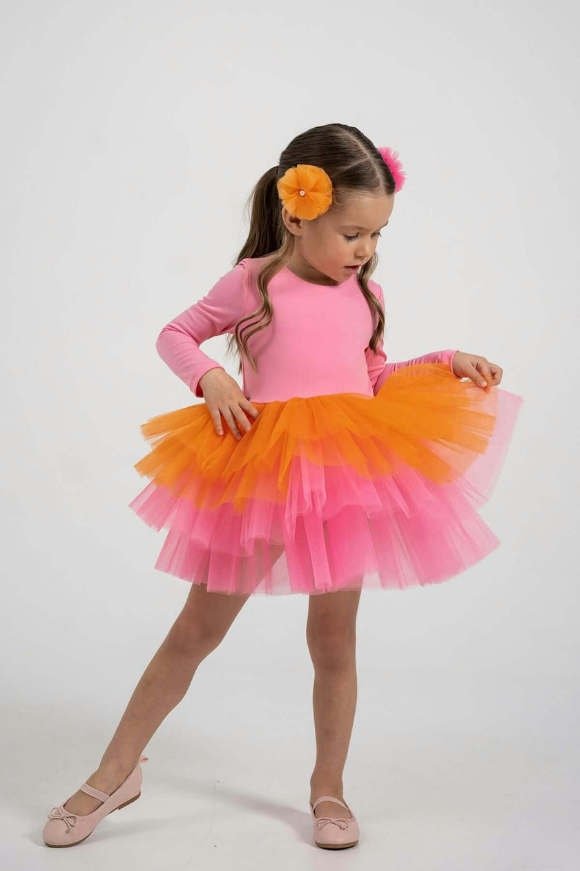 Pink Rainbow Tutu Dress