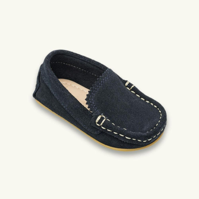 Toddler Antton Driver Moccasin | Blue Suede