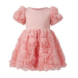 Pink Bow Rosette Dress