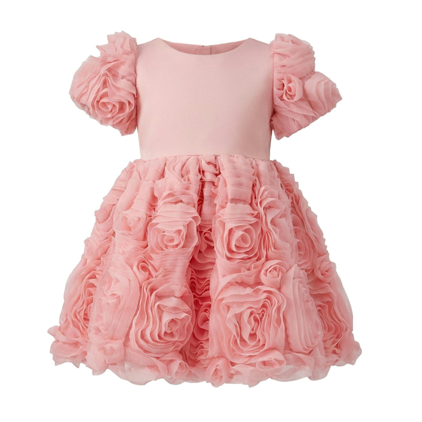 Pink Bow Rosette Dress