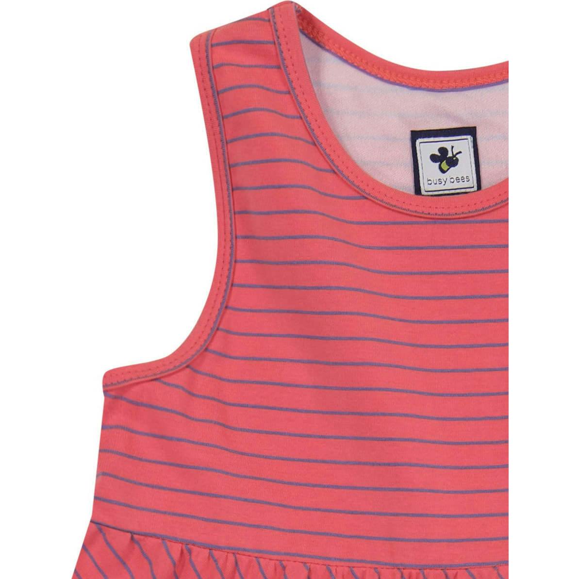 Parker Racerback Dress Red Mini, Stripes