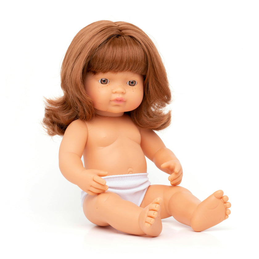 Baby Girl Doll with Red Hair 15 inch