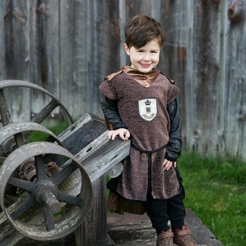 Brilliant Copper Knight Tunic with Cape