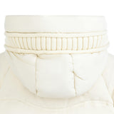 Ivory Pom-Pom Puffer Jacket