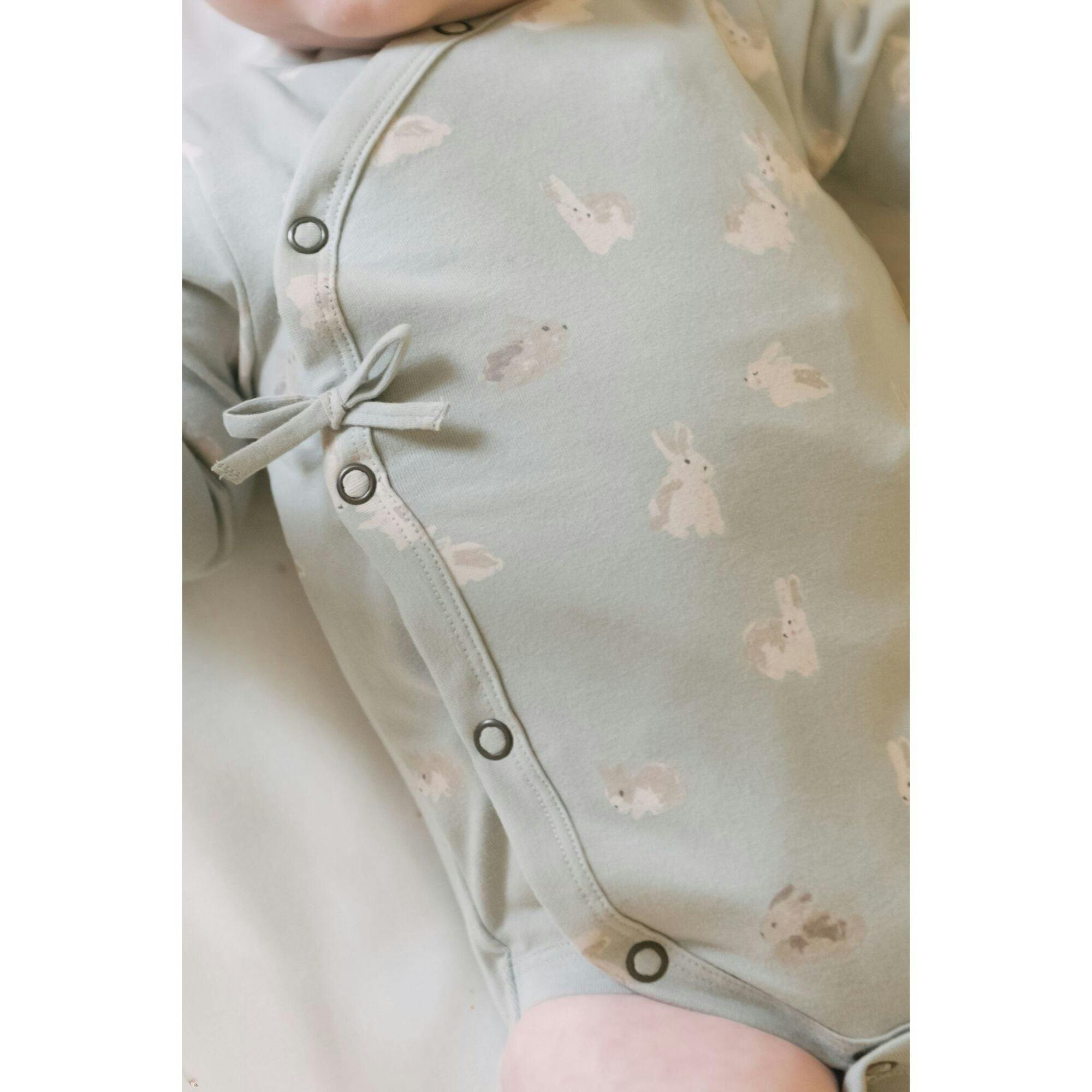 The Littles Long Sleeve Kimono One-Piece, Green