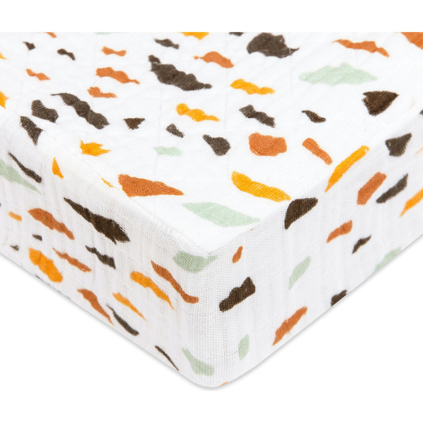 Organic Muslin Cotton Quilted Changing Pad Cover