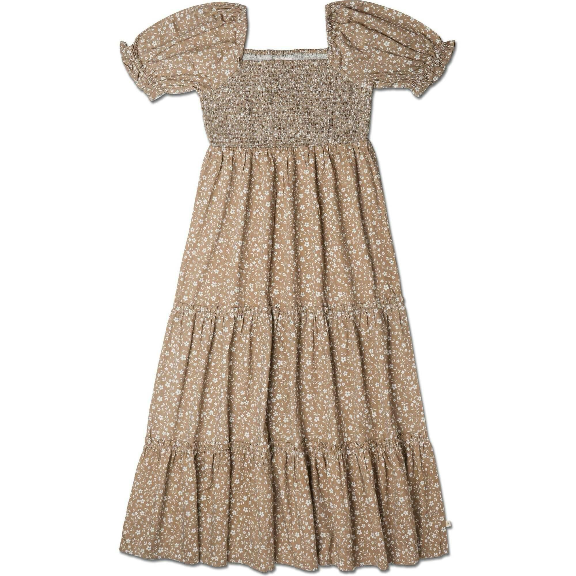 Organic Smocked Tiered Dress