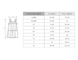 Girls Wide Strap Dress in Embroidery Floral