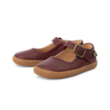 Holly Mary Jane Kids Barefoot Shoe - Berry Leather