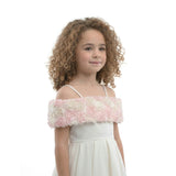 White Claire Cascade Rose Dress