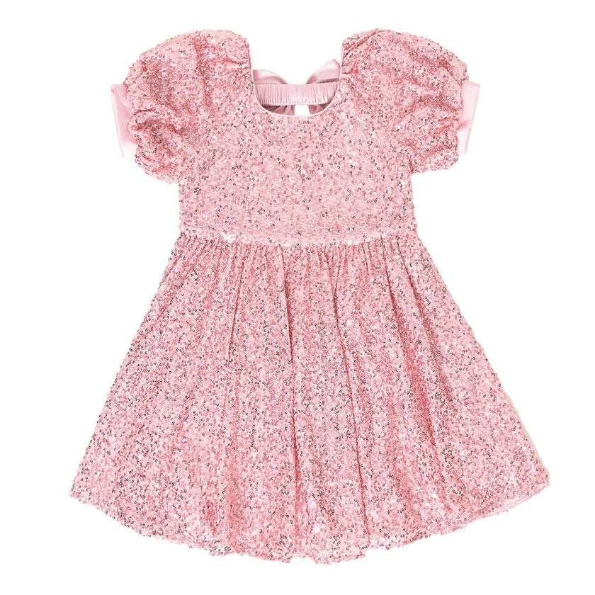 Mini Marisol Dress in Pink Sequin