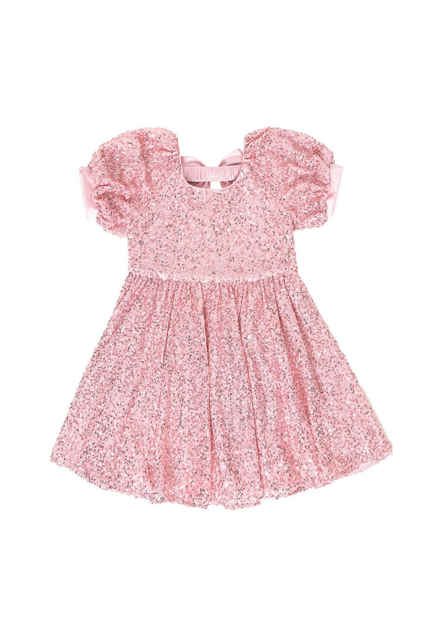 Mini Marisol Dress in Pink Sequin