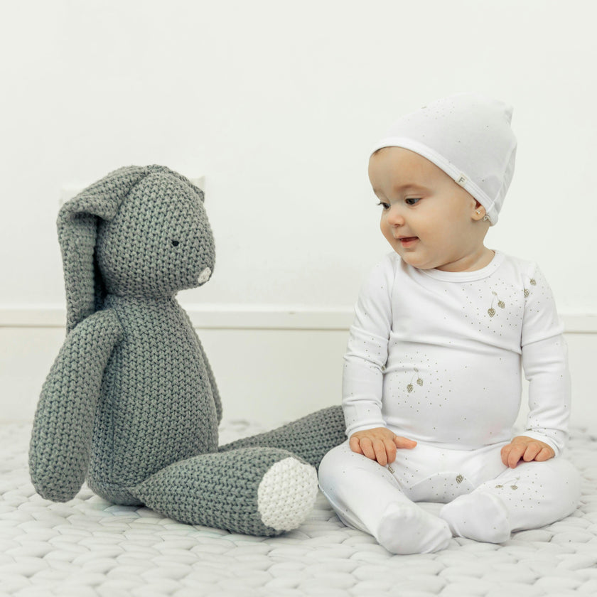 Strawberry and Dot Print Onesie Set Skylight