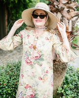 Wildflower Sun Hat (PreOrder Shipping June 15th) - Olive Green Wide & Short Grosgrain Ribbon