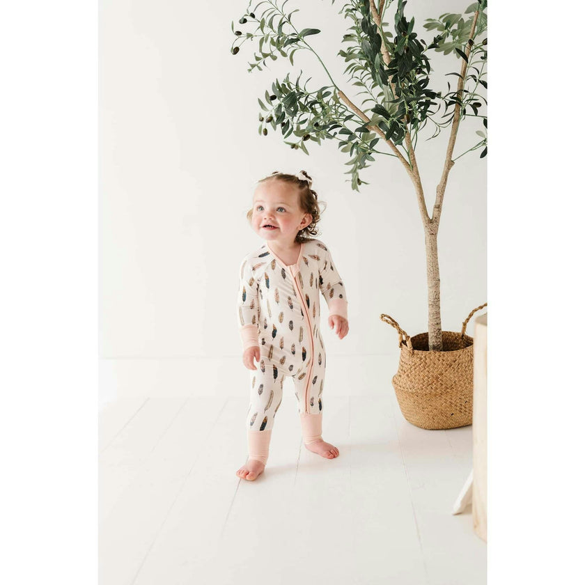 Boy's Long Sleeve Zip Romper