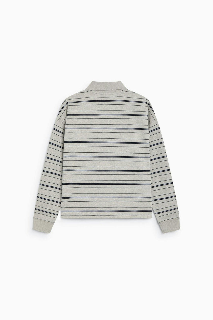 Ona Woman Polo Black Iris Stripe