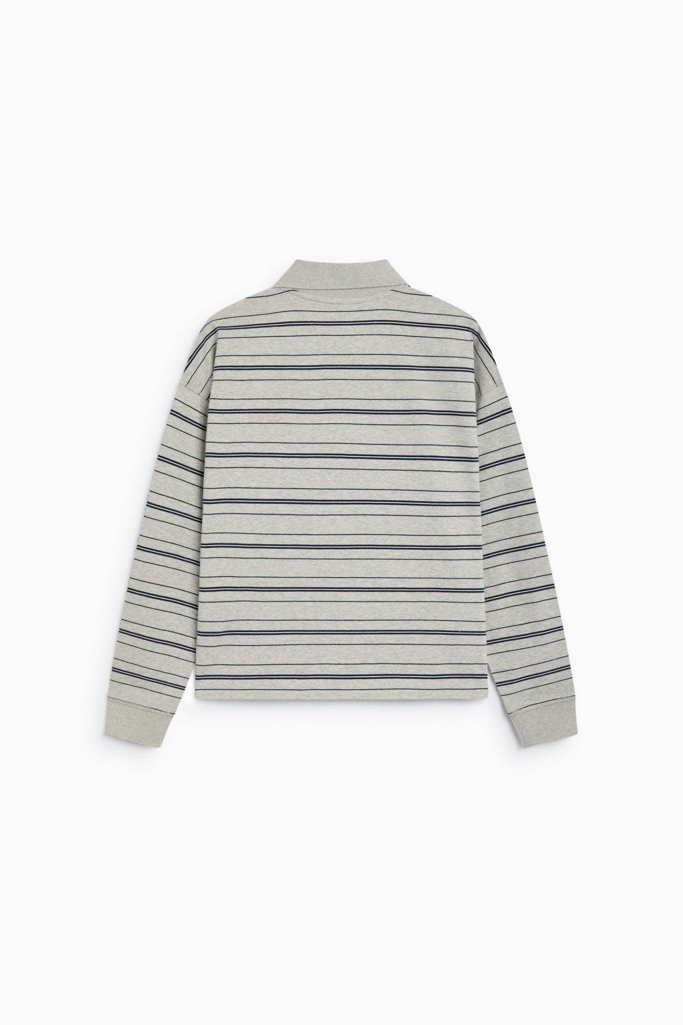 Ona Woman Polo Black Iris Stripe