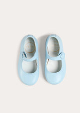 Leather Mary Jane Shoes in Sky Blue (24-35EU)