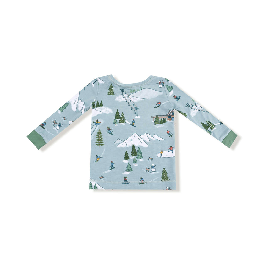 Winter Fun Skiers - Long Sleeve Loungewear Set