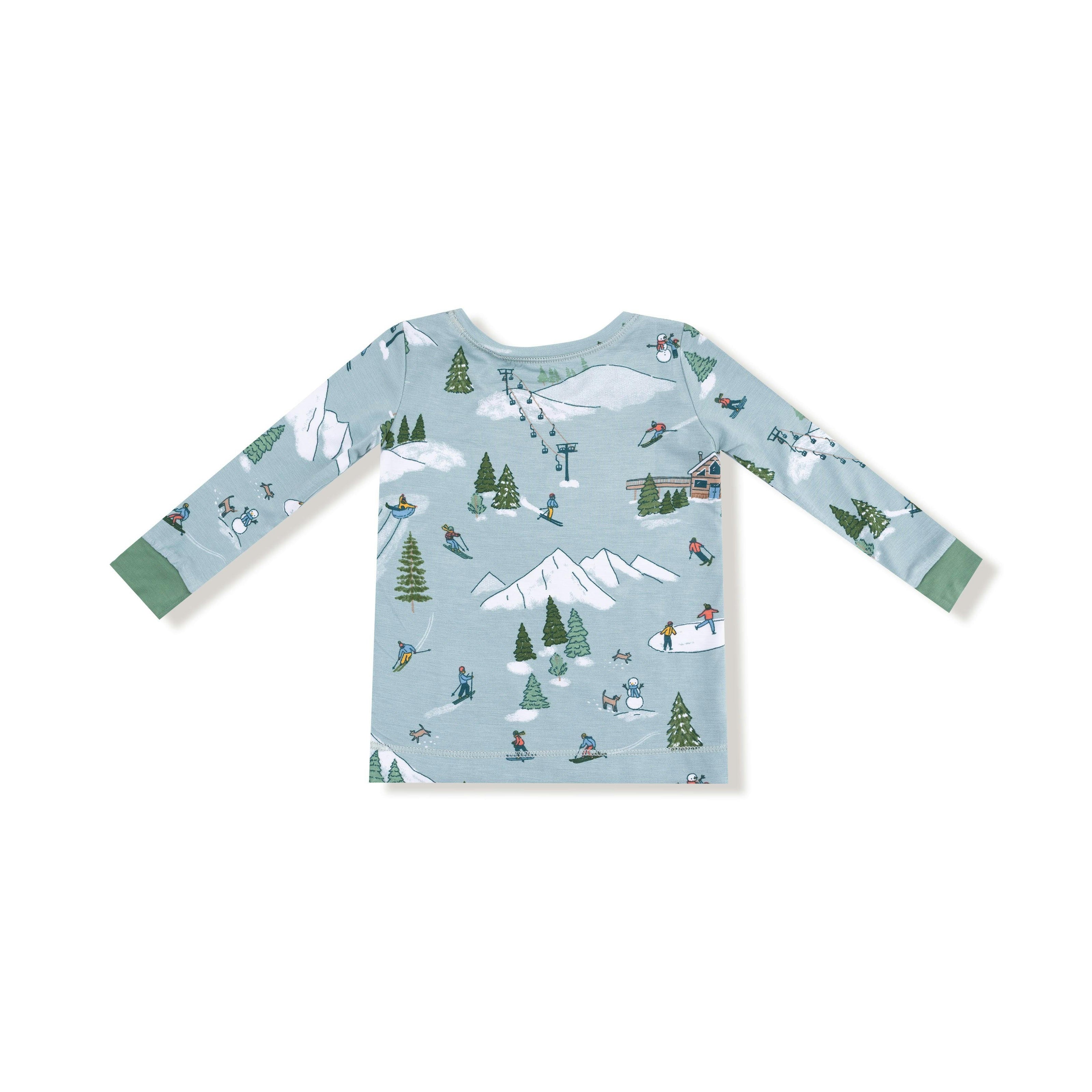 Winter Fun Skiers - Long Sleeve Loungewear Set