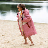 Soft Pink Recycled Waterproof Robe, Pink