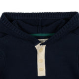 Organic Henley Sweater Hoodie
