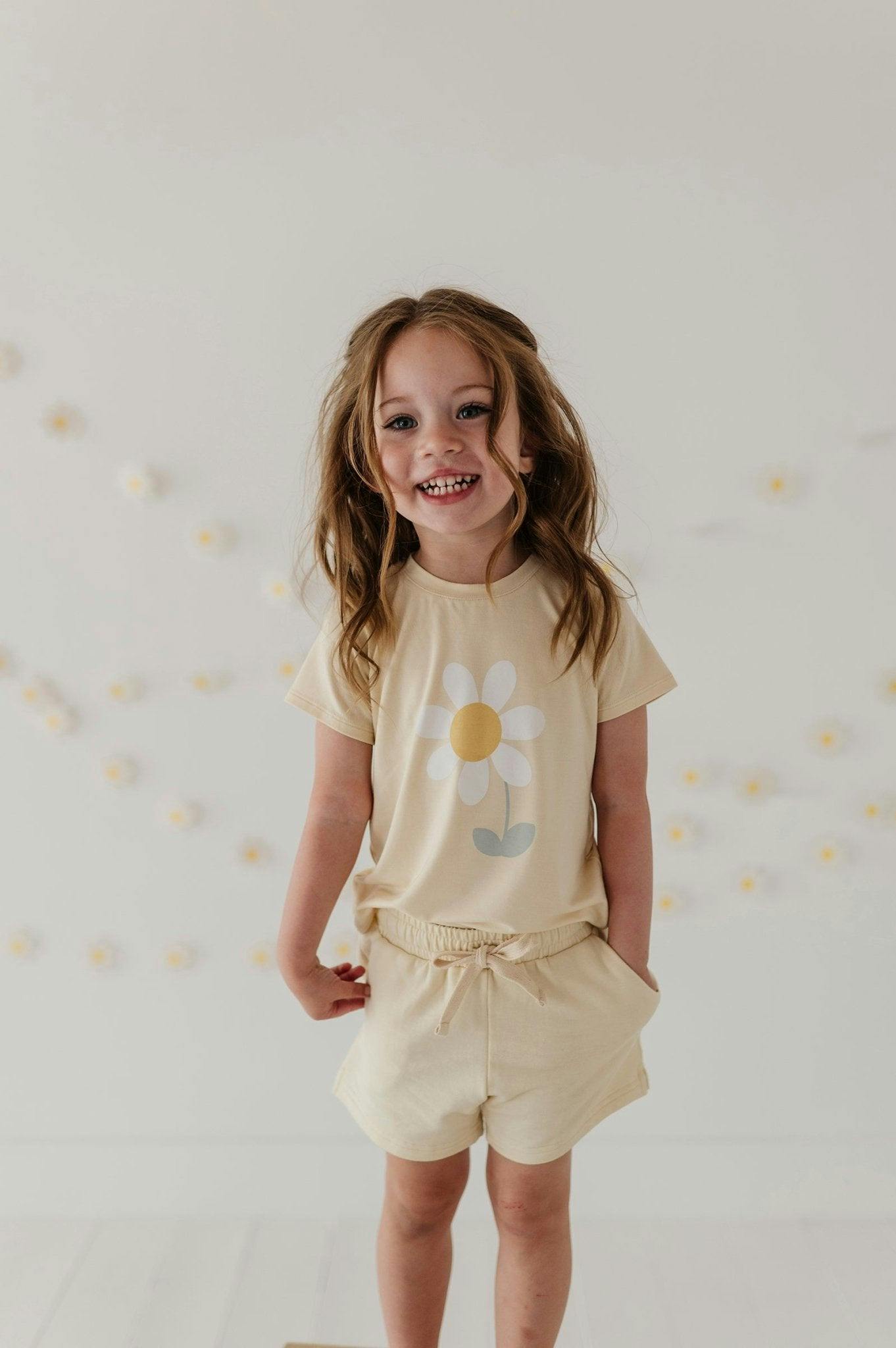 Girl's Short Sleeve Tee in Happy Little Soul