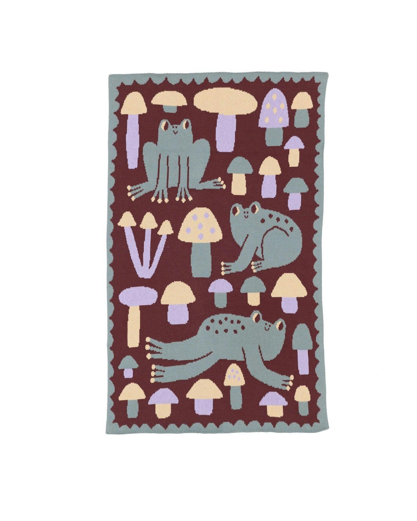 Hoppy Place Knit Mini Blanket