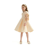 Champagne Barrymore Teacup Button Dress