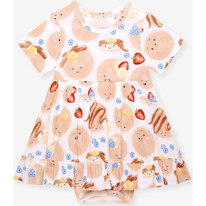 Pancakes Ruffled Twirl Bodysuit Dress