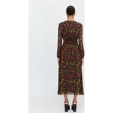 The Rosely Dress - Black Palampore Floral