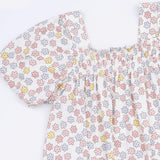 Sarah Floral - Puff Sleeve Baby Doll Dress and Bloomer