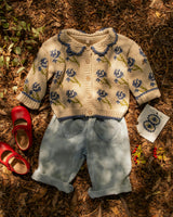 Ines Cardigan in Midnight Bloom
