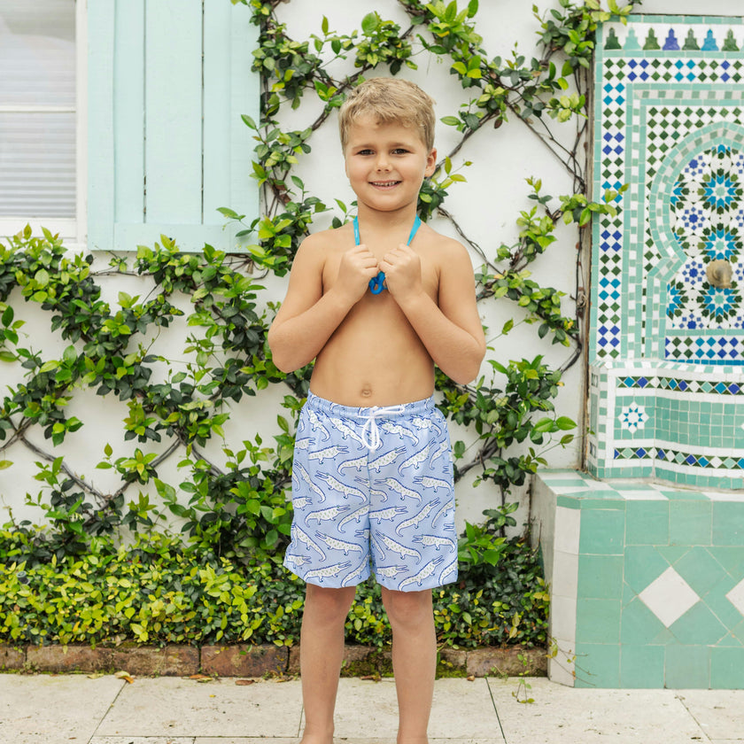 Swim Trunks - Blue Alligator Alley