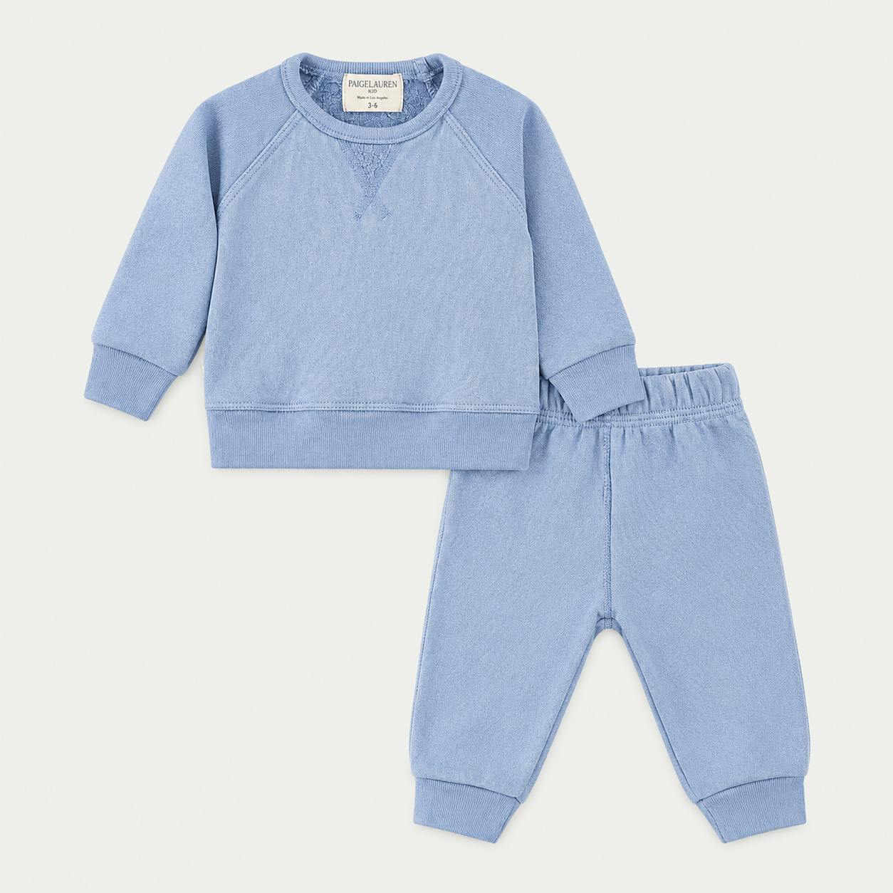 Sherpa Raglan Sweatshirt + Jogger Set