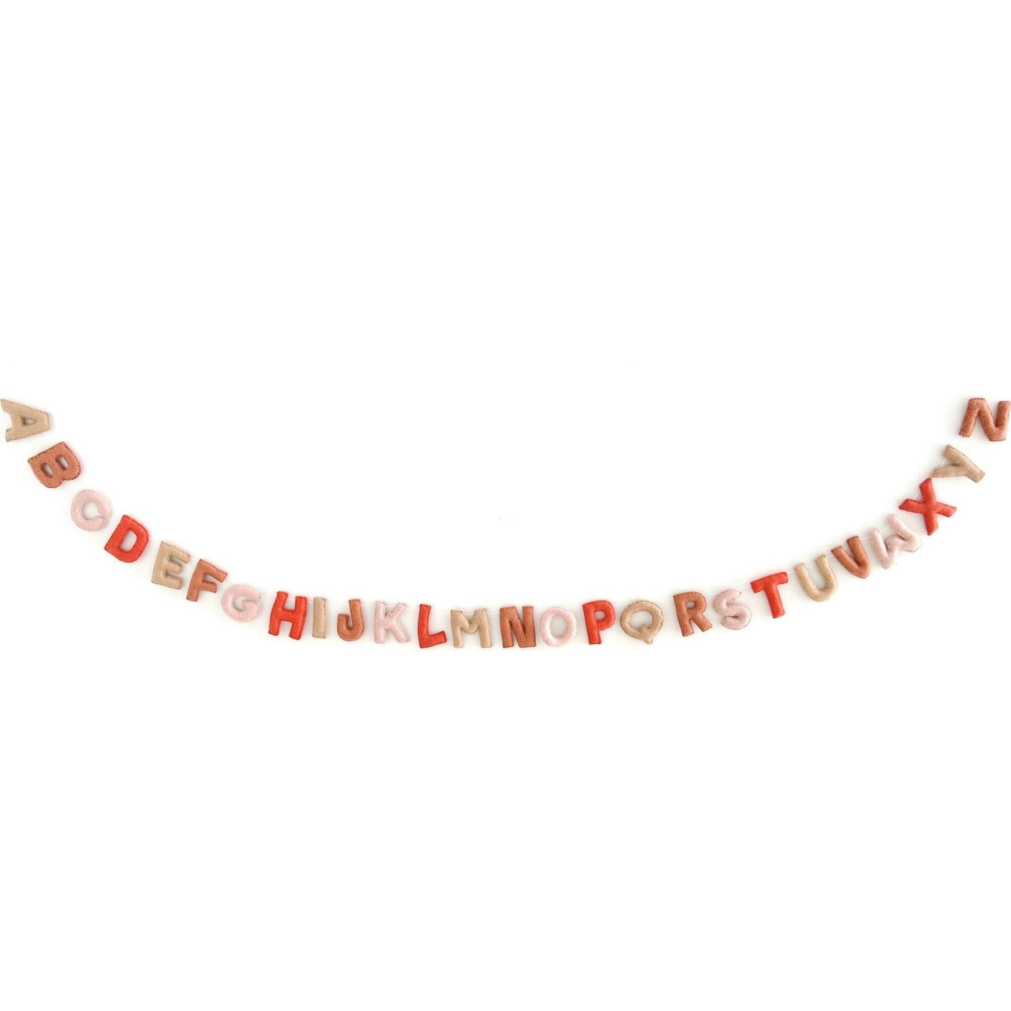 Alphabet Boho Felt Garland